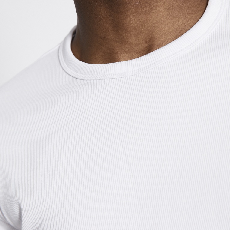 Rib knit tee "Vincent" White